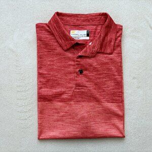 Jack Nicklaus Polo Shirt Mens Medium Orange Staydri Performance Stretch Golf